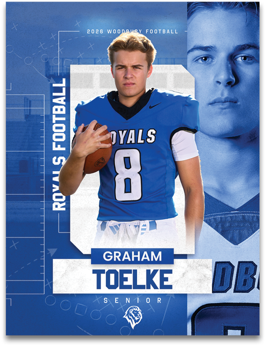 A football player named Graham Toelke. Description generated by AI