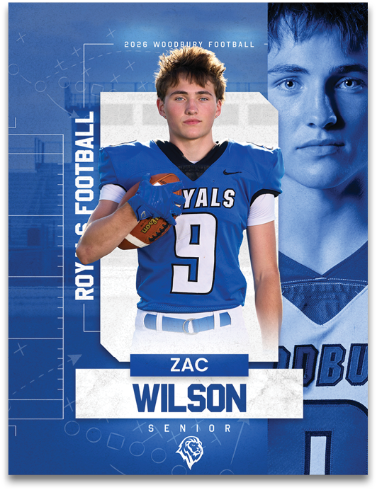 A football player named Zac Wilson. Description generated by AI