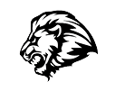 Lion head. Description generated by AI