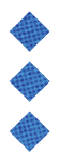 A black and white image of a circle with a blue dot in the center. Description generated by AI