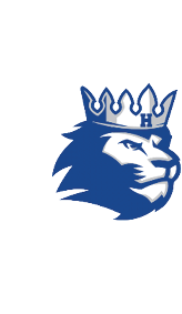 A blue and white crown with the letter H on it. Description generated by AI