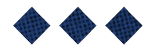 Three red diamond shapes with a textured pattern are evenly spaced on a white background. Description generated by AI