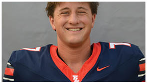 A close-up of a sports jersey collar with a red and navy blue color scheme and a white “YL" logo at the center. Description generated by AI