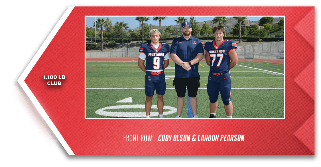 1,100 lb club,front ROW: Cody Olson & Landon Pearso