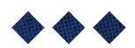 Three red diamond shapes with a textured pattern are evenly spaced on a white background. Description generated by AI