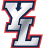 The stylized letters Y and L are shown in a bold silver gradient with a navy blue outline and a red outer border. Description generated by AI