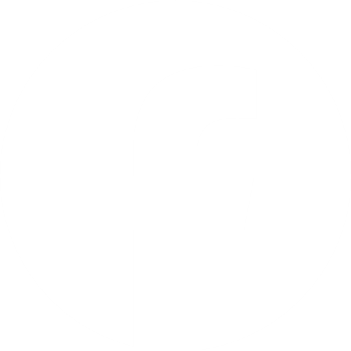 A black lowercase letter f centered inside a white circle on a black background representing the Facebook logo. Description generated by AI