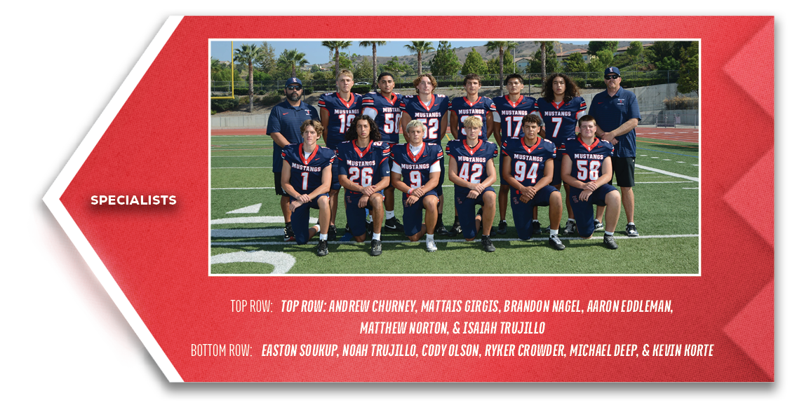 specialists,TOP ROW: TOP ROW: Andrew Churney, Mattais Girgis, Brandon Nagel, Aaron Eddleman, Matthew Norton, & Isaiah...