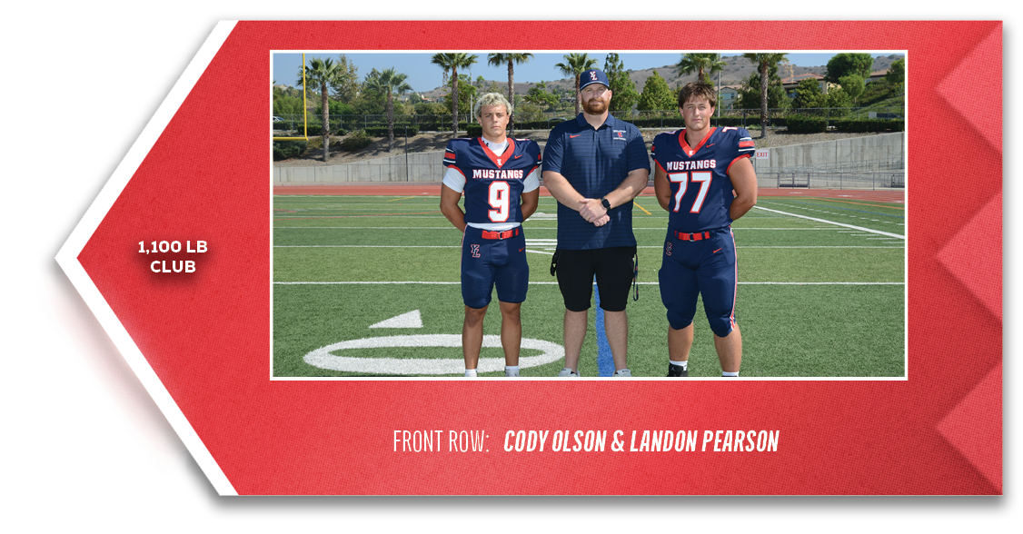 1,100 lb club,front ROW: Cody Olson & Landon Pearso
