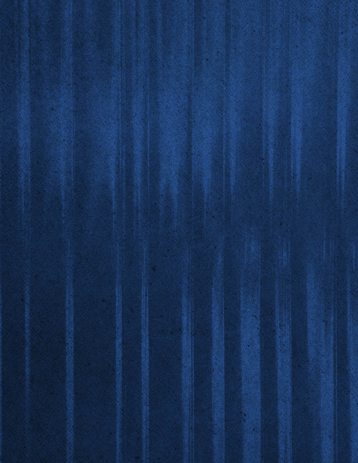 A textured blue background with vertical darker and lighter streaks creating a subtle striped pattern. Description generated by AI