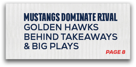 Mustangs dominate rival golden hawks Behind Takeaways & Big Plays,page 
