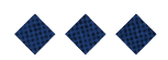 Three red diamond shapes with a textured pattern are evenly spaced on a white background. Description generated by AI