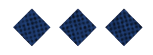 Three red diamond shapes with a textured pattern are evenly spaced on a white background. Description generated by AI