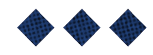 Three red diamond shapes with a textured pattern are evenly spaced on a white background. Description generated by AI