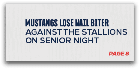 Mustangs lose nail biter against the stallions on senior night,page 