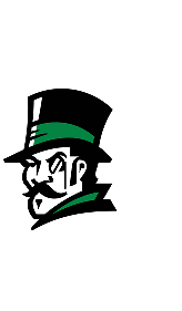 A man wearing a green hat and a black suit. Description generated by AI