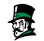 A man wearing a green hat and a black suit. Description generated by AI
