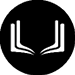 A black and white image of a book with a white letter U. Description generated by AI
