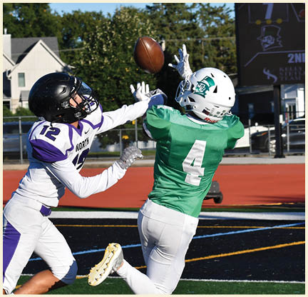 A football player is kicking a football on a field. Description generated by AI