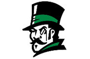 A green and gold eagle with the letters M and M on its chest. Description generated by AI