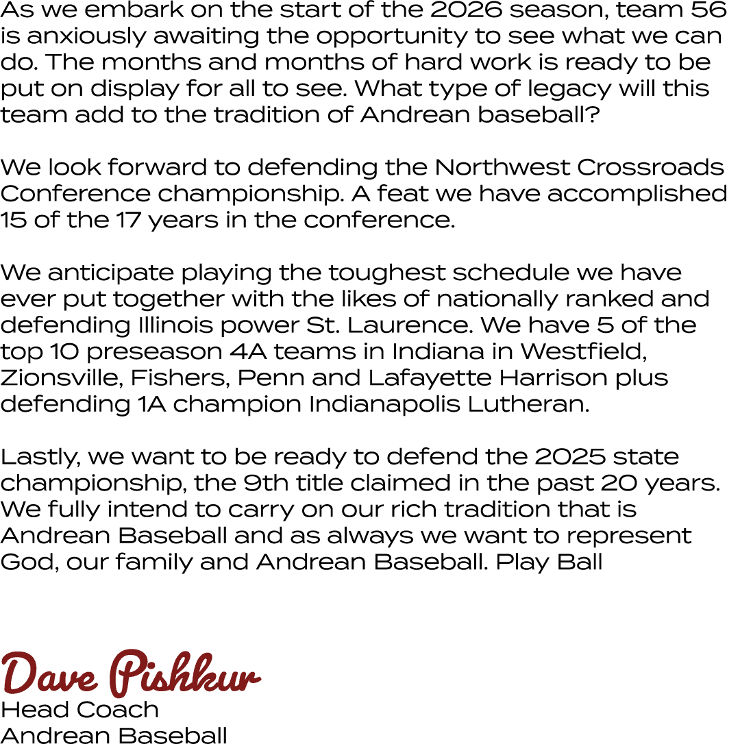 As we embark on the start of the 2026 season, team 56 is anxiously awaiting the opportunity to see what we can do. Th...