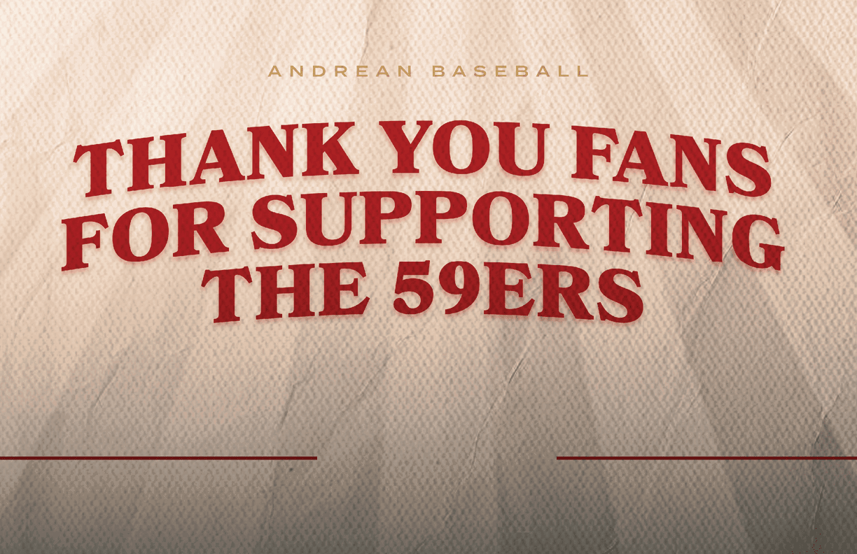 A poster that says “Thank you fans for supporting the 49ers". AI generated content