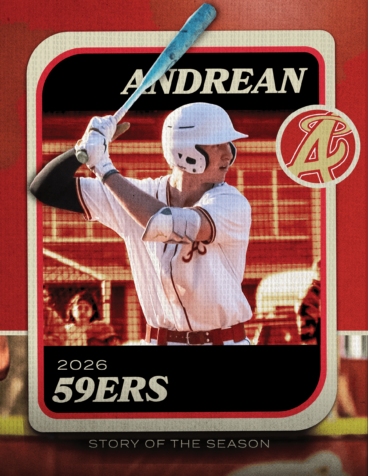 A baseball player in a white and red uniform holding a bat. AI generated content