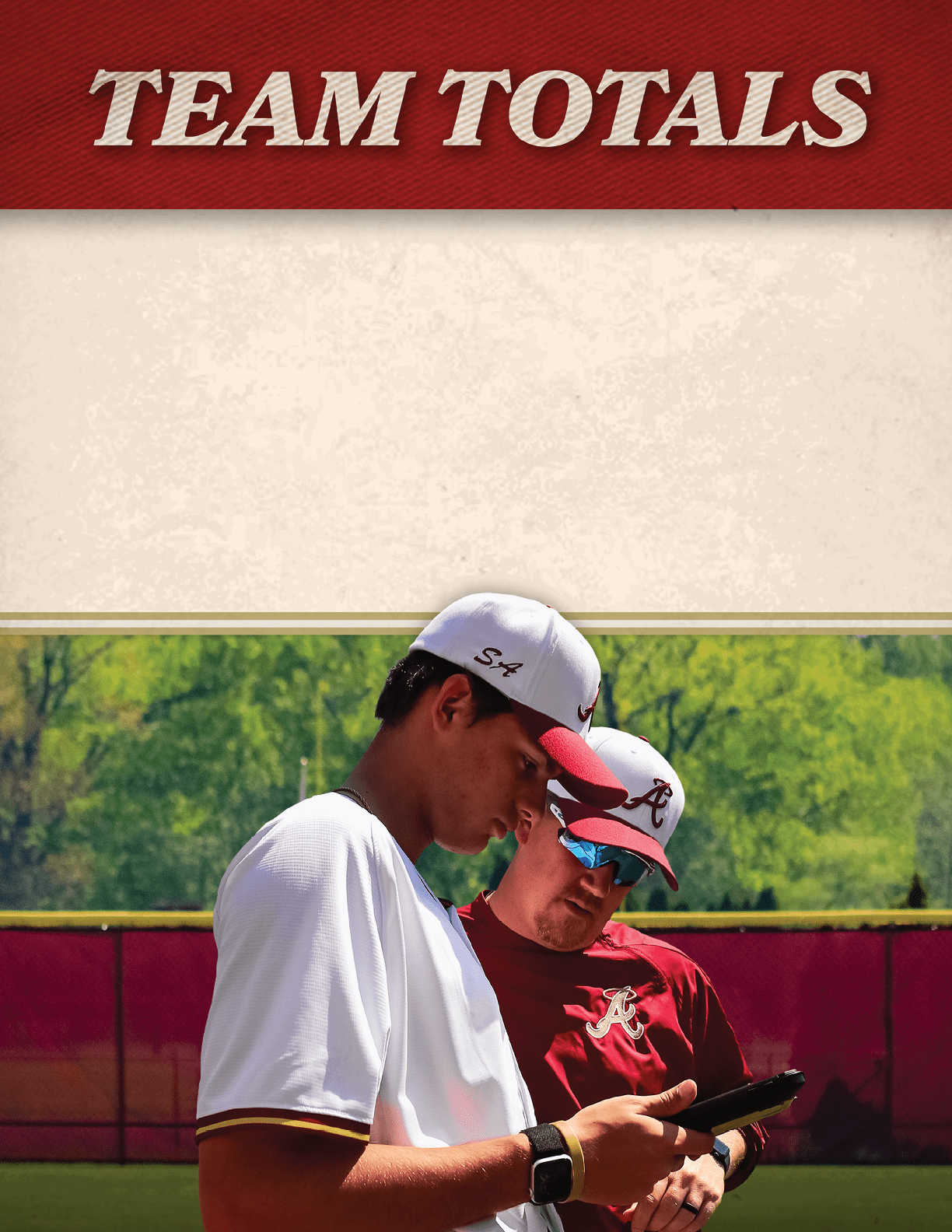 A man wearing a white shirt and red hat is looking at his phone. Description generated by AI