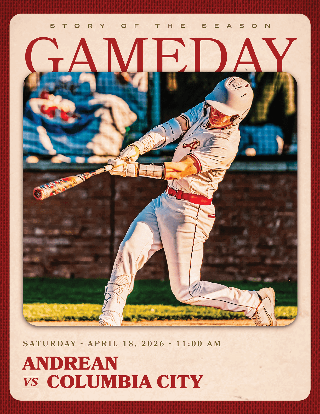 A baseball player in a white uniform is swinging a bat. AI generated content