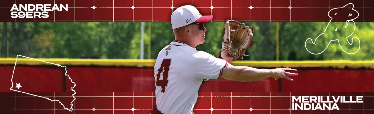 A baseball player wearing a white uniform and red cap. Description generated by AI