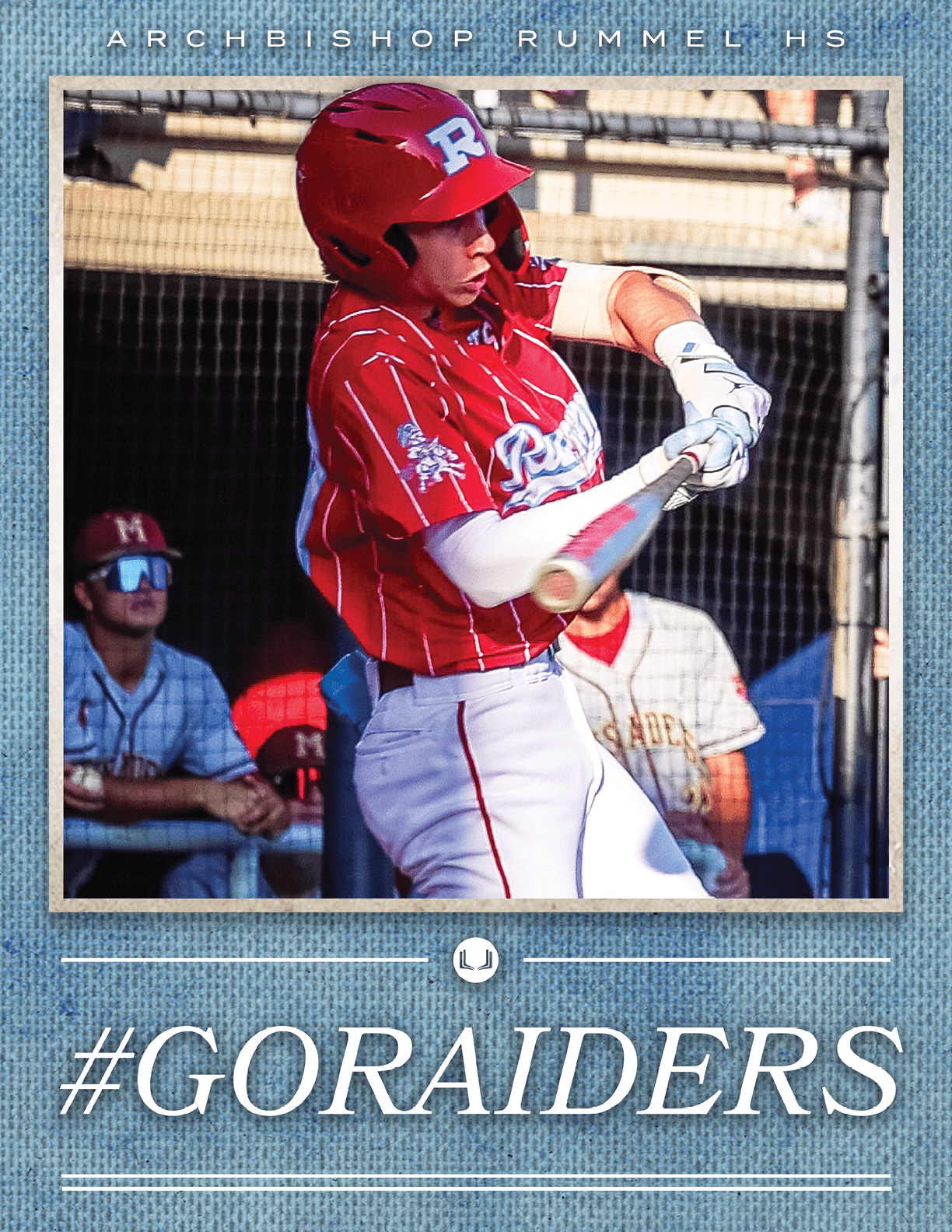 A baseball player in a red and white uniform is swinging a bat. AI generated content