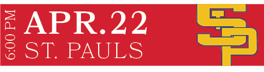 ST. PAULS,APR.22,6:00 P