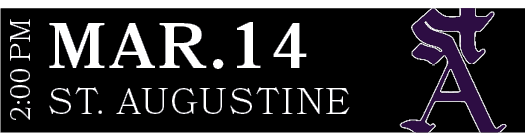 ST. AUGUSTINE,MAR.14,2:00 P