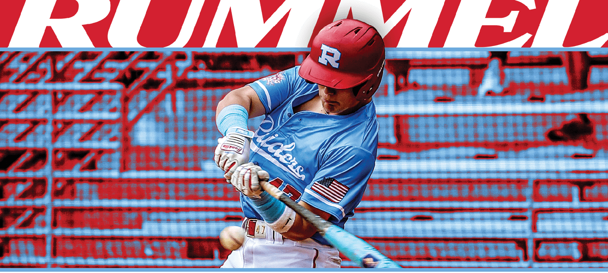 A baseball player is swinging a bat, hitting a ball. AI generated content
