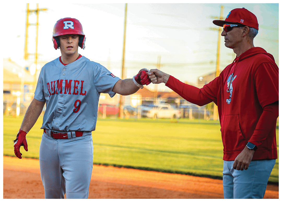 A baseball player stands on the field, holding a bat and wearing a blue shirt. AI generated content