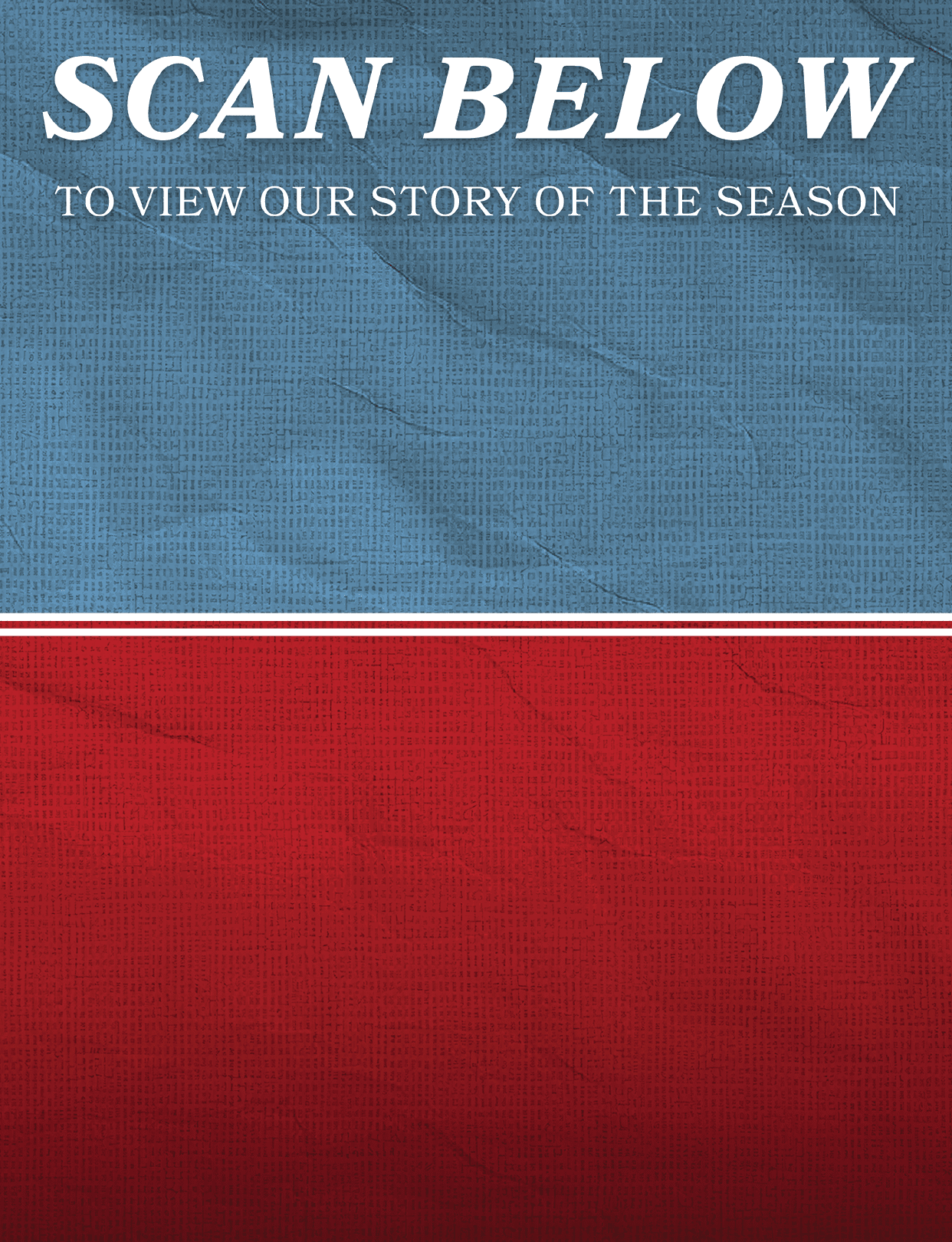 A red and blue banner with a red background and blue writing. Description generated by AI