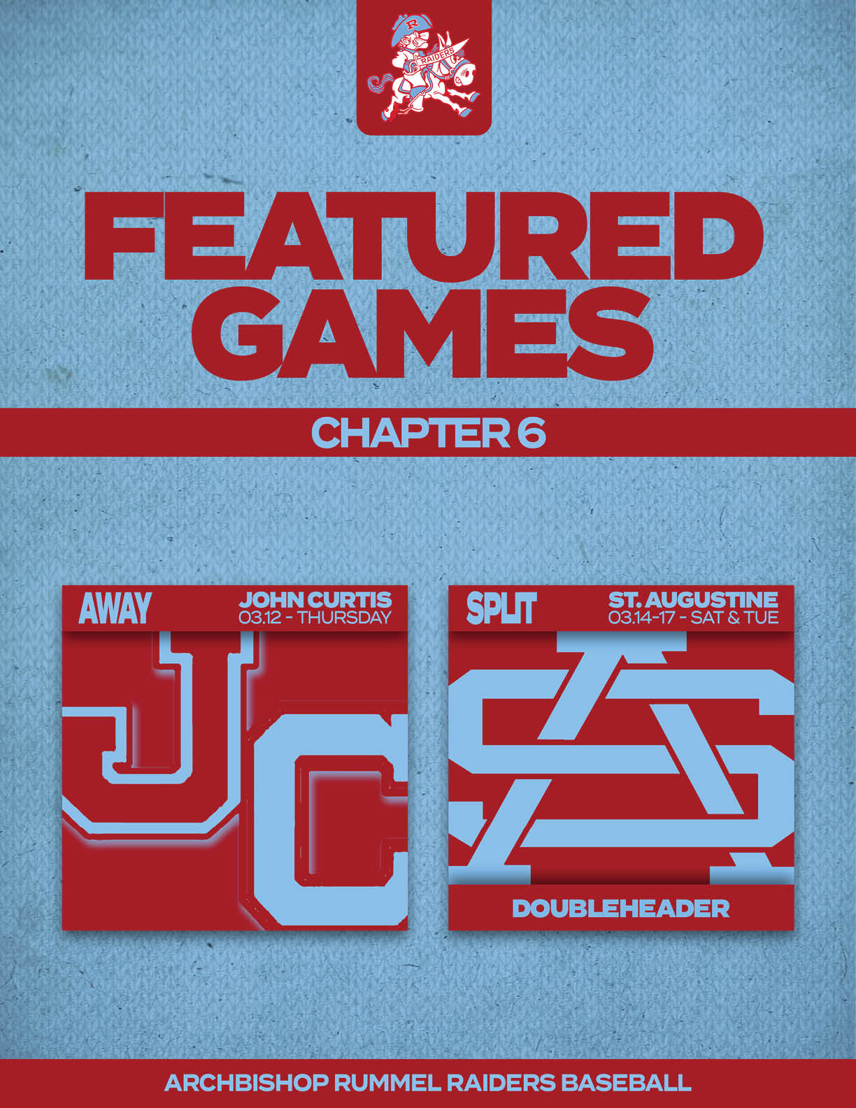 A poster advertising a game called JCs. Description generated by AI