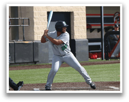 A baseball player is swinging a bat at a ball. AI generated content
