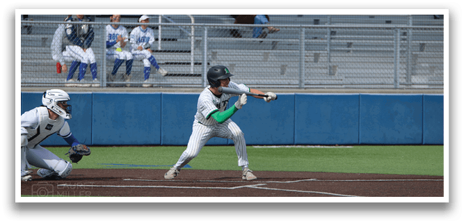 A baseball player in a white uniform is swinging a bat on a field. AI generated content