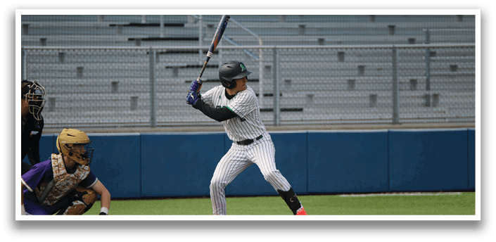 A baseball player is swinging a bat, attempting to hit the ball. AI generated content