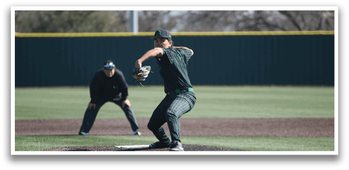 A baseball player in a green shirt and hat is pitching a ball on a field. AI generated content