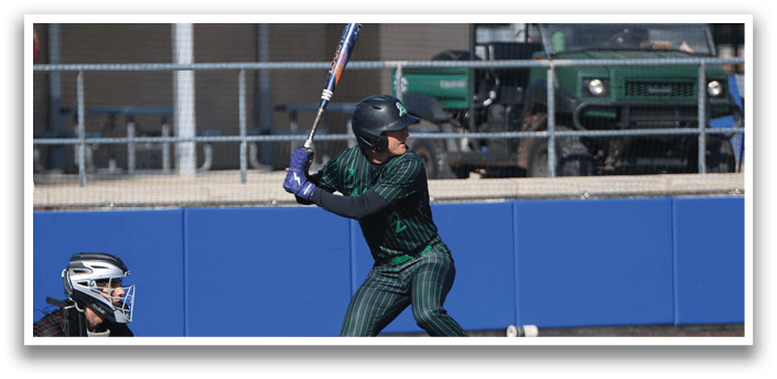 A baseball player is swinging a bat at a ball. AI generated content