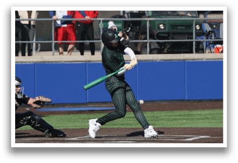 A baseball player is swinging a bat at a ball during a game. AI generated content