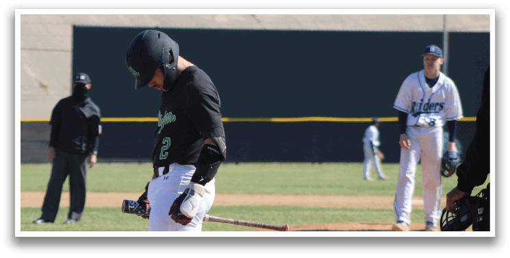 A baseball player walks away from home plate after striking out. AI generated content