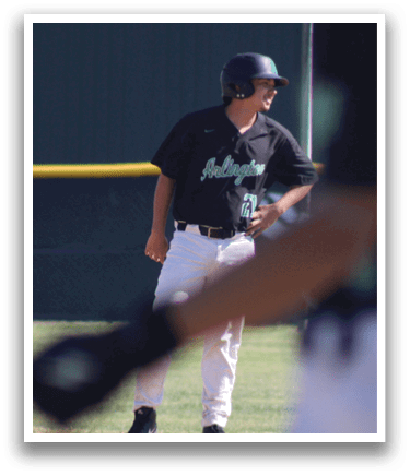 A baseball player in a black shirt and white pants is standing on the field. AI generated content