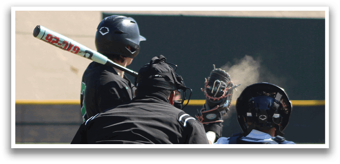 A baseball player is swinging a bat, while a catcher and an umpire watch closely. AI generated content