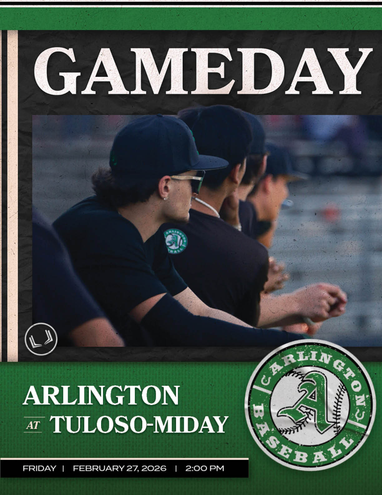 A baseball game is being played in Arlington, Texas. AI generated content
