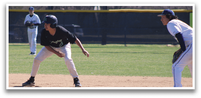Two baseball players are on the field, one wearing a black shirt and the other wearing a white shirt. They are both holding baseball gloves, ready to catch the ball. AI generated content