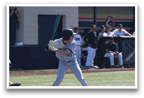 A baseball player is swinging a bat at a ball during a game. AI generated content