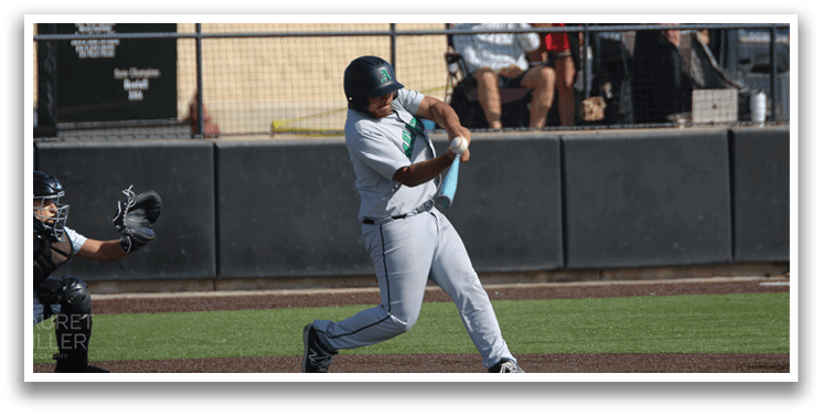 A baseball player is swinging a bat, with a catcher and an umpire behind him. AI generated content